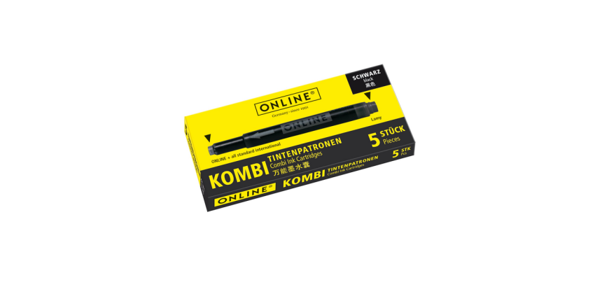 Cartouche d'encre Online Combi noir boîte 5 pièces