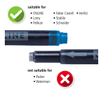 Cartouche d'encre Online Combi noir boîte 5 pièces