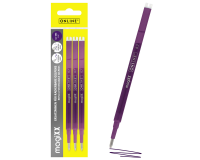 Recharge stylo gel Online MagiXX 0,7mm violet blister 3 pièces