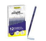 Recharge stylo gel Online MagiXX Medium bleu blister 12 pièces