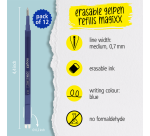 Recharge stylo gel Online MagiXX Medium bleu blister 12 pièces