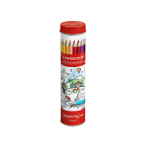 Crayon de couleur Caran d'ache Swisscolor avec poster étui 18 couleurs