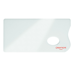 Palette peinture Caran d'ache plexiglas 26x13cm blanc