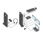 Station d'accueil ACT USB-C Dual Ecran avec port de charge