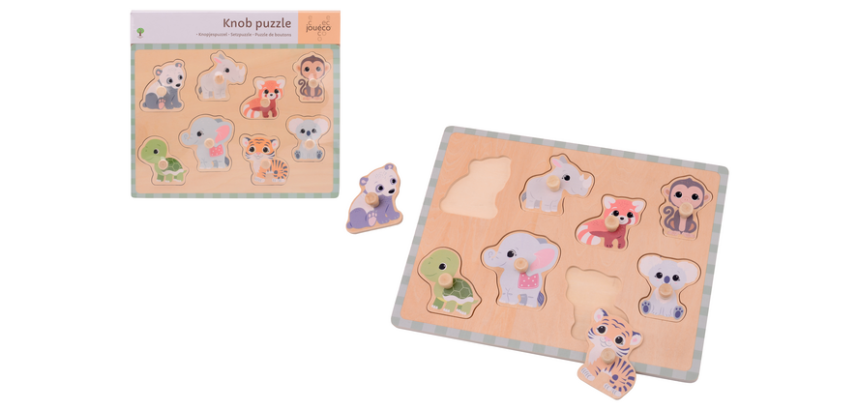 Puzzle à bouton Jouéco The Wildies Family