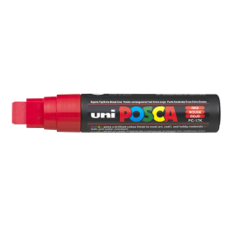 Verfstift Posca PC17K extra breed rechthoek rood