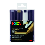 Posca Paint Marker PC8K Large Chisel Assorted Set of 4 Pieces