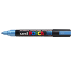 Marqueur peinture Posca PC5M Medium bleu métal