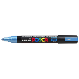 Verfstift Posca PC5M medium metallic blauw