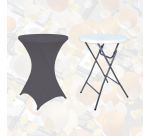 Housse BRASK pour table haute 80cm anthracite