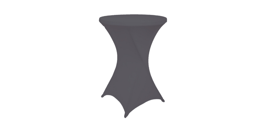 Housse BRASK pour table haute 80cm anthracite