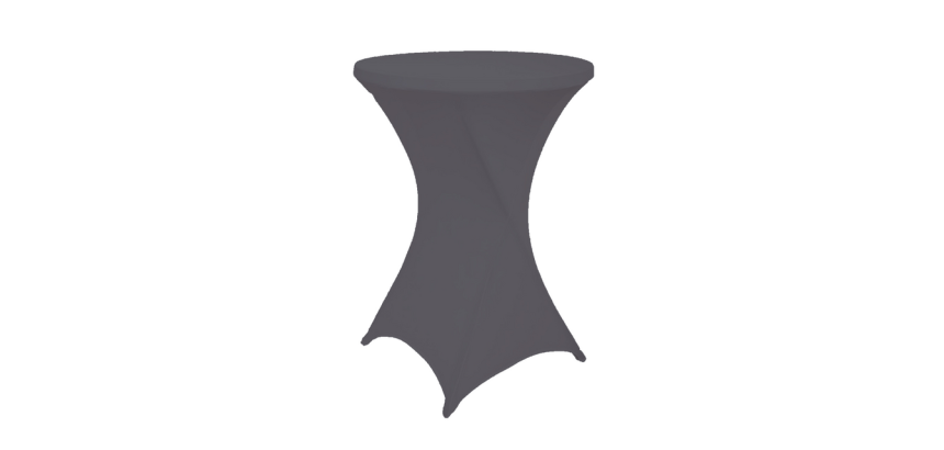 Housse BRASK pour table haute 80cm anthracite