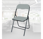 Chaise pliante BRASQ FC100 gris-noir