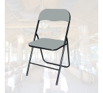 Chaise pliante BRASQ FC100 gris-noir