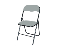 Klapstoel BRASQ FC100 grijs-zwart