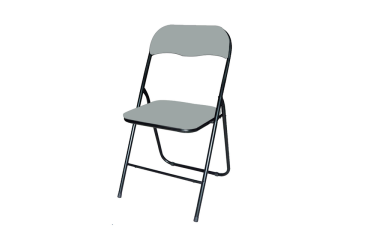 Chaise pliante BRASQ FC100 gris-noir