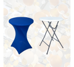 BRASK cover for high table 80cm blue