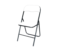 Chaise pliante BRASQ FC100 blanc-noir