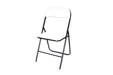 Chaise pliante BRASQ FC100 blanc-noir