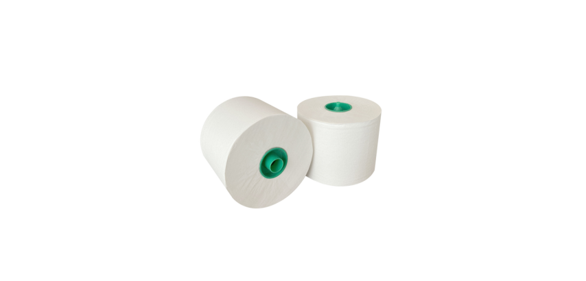 Toilet paper with 1-ply core 150m white