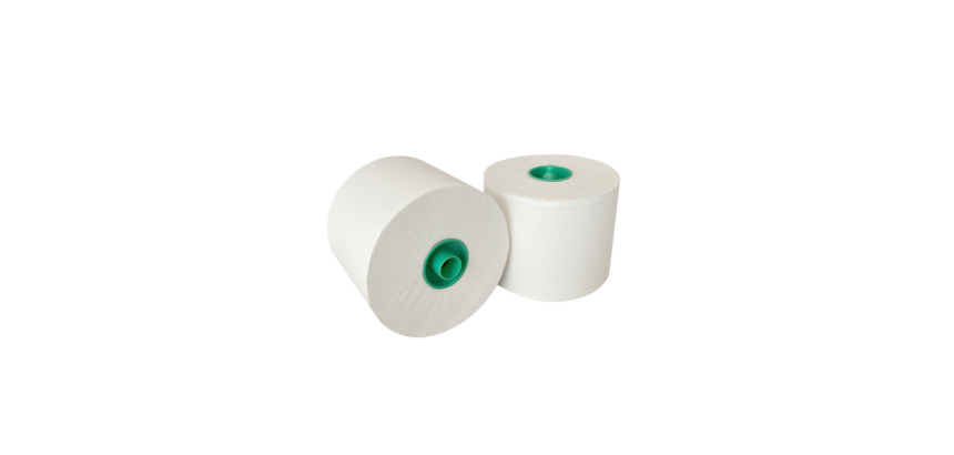 Papier toilette avec mandrin 1 épaisseur 150m blanc