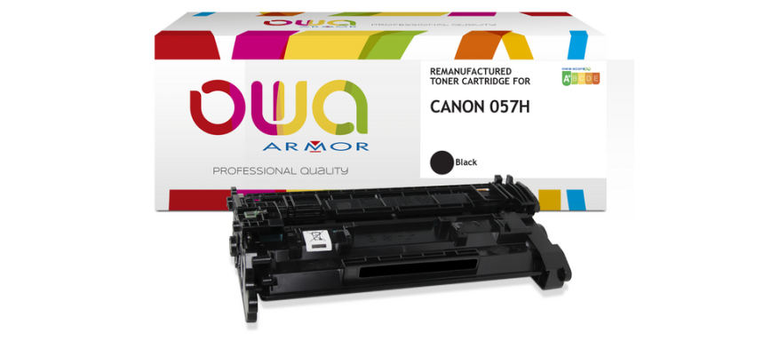 OWA Ersatz-Tonerkartusche für Canon 057H Schwarz