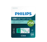 Clé USB 3.2 Philips Click USB-C 256Go vert