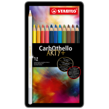 Kleurpotloden STABILO CarbOthello kalkpastel assorti blik à 12 stuks