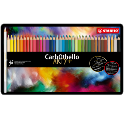 Crayon craie pastel STABILO CarbOthello assorti boîte 36 pièces