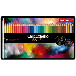 Crayon craie pastel STABILO CarbOthello assorti boîte 36 pièces