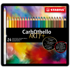 Crayon craie pastel STABILO CarbOthello assorti boîte 24 pièces