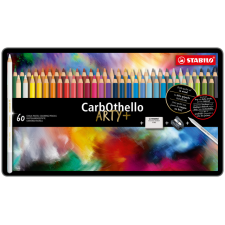 Crayon craie pastel STABILO CarbOthello assorti boîte 60 pièces