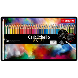 Crayon craie pastel STABILO CarbOthello assorti boîte 60 pièces