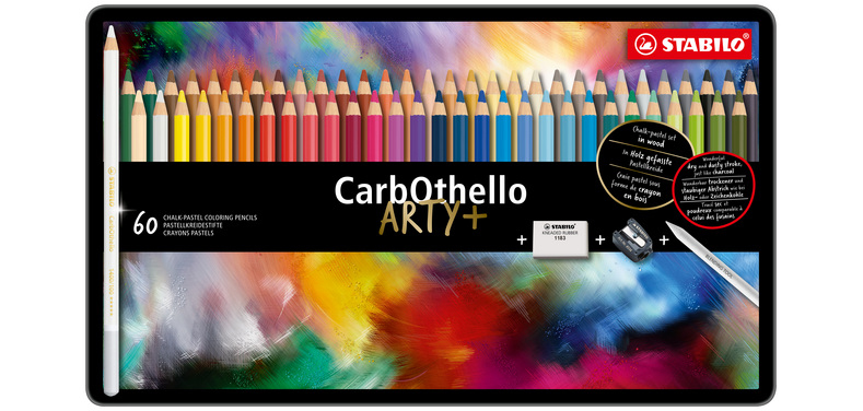 STABILO CarbOthello pastel chalk pencil assorted box of 60 pieces