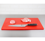 Planche à découper Hygiplas LDPE 450x300x10mm rouge