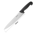 Couteau de cuisinier Hygiplas 215mm noir
