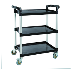 Chariot de service Vogue polypropylène 3 plateaux 95x82,5cm