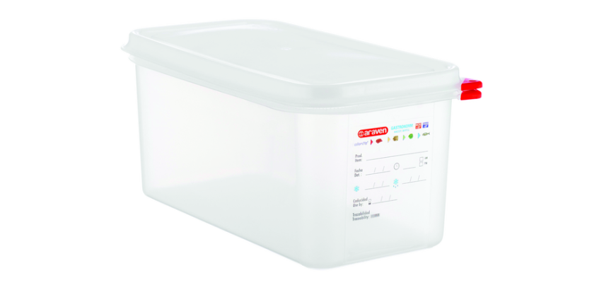 Araven GN 1/3 Storage Container with Lid 6L 4 Pieces