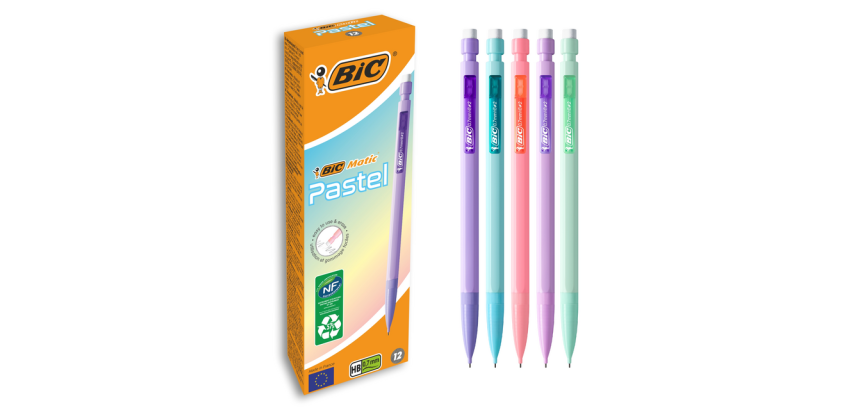 BIC Matic Pastel Mechanical Pencil HB 0.7mm Assorted Pastel