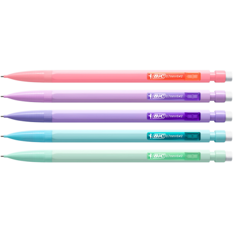 Portemine BIC Matic pastel HB 0,7mm pastel assorti