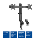Bras 2 écrans ACT Office barre transversale réglable