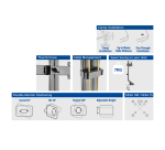 Bras 2 écrans ACT Office barre transversale réglable