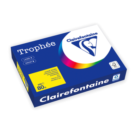 Kopieerpapier Trophée A4 80gr zonnegeel 500 vel