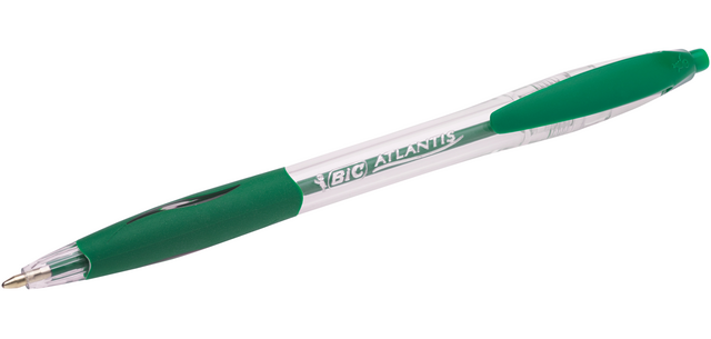 BIC Atlantis Classic Kugelschreiber mit Klick-Griff Medium Grün