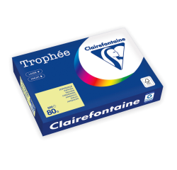 Papier copieur Trophée A4 80g jaune citron 500 feuilles
