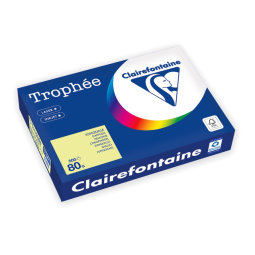 Kopieerpapier Trophée A4 80gr citroengeel 500vel