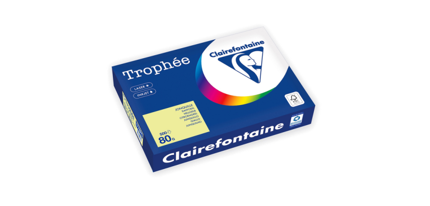 Trophäe Kopierpapier A4 80g Zitronengelb 500 Blatt