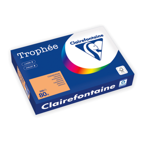 Papier copieur Trophée A4 80g orange 500 feuilles