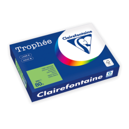 Papier copieur Trophée A4 80g vert gazon 500 feuilles