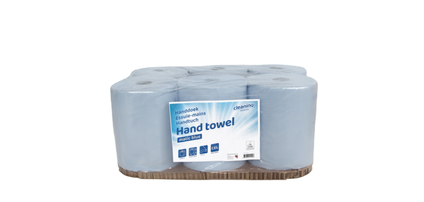 Essuie-mains Cleaninq Matic 2 épaisseurs 150m bleu